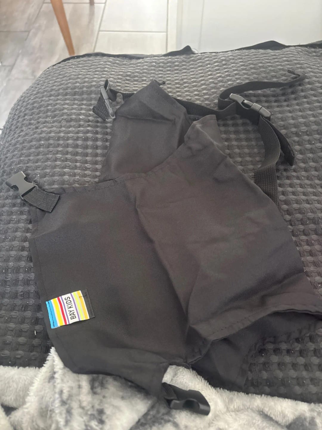 Customer photo review of Portable Child Dining Seat Belt with Lumbar Support