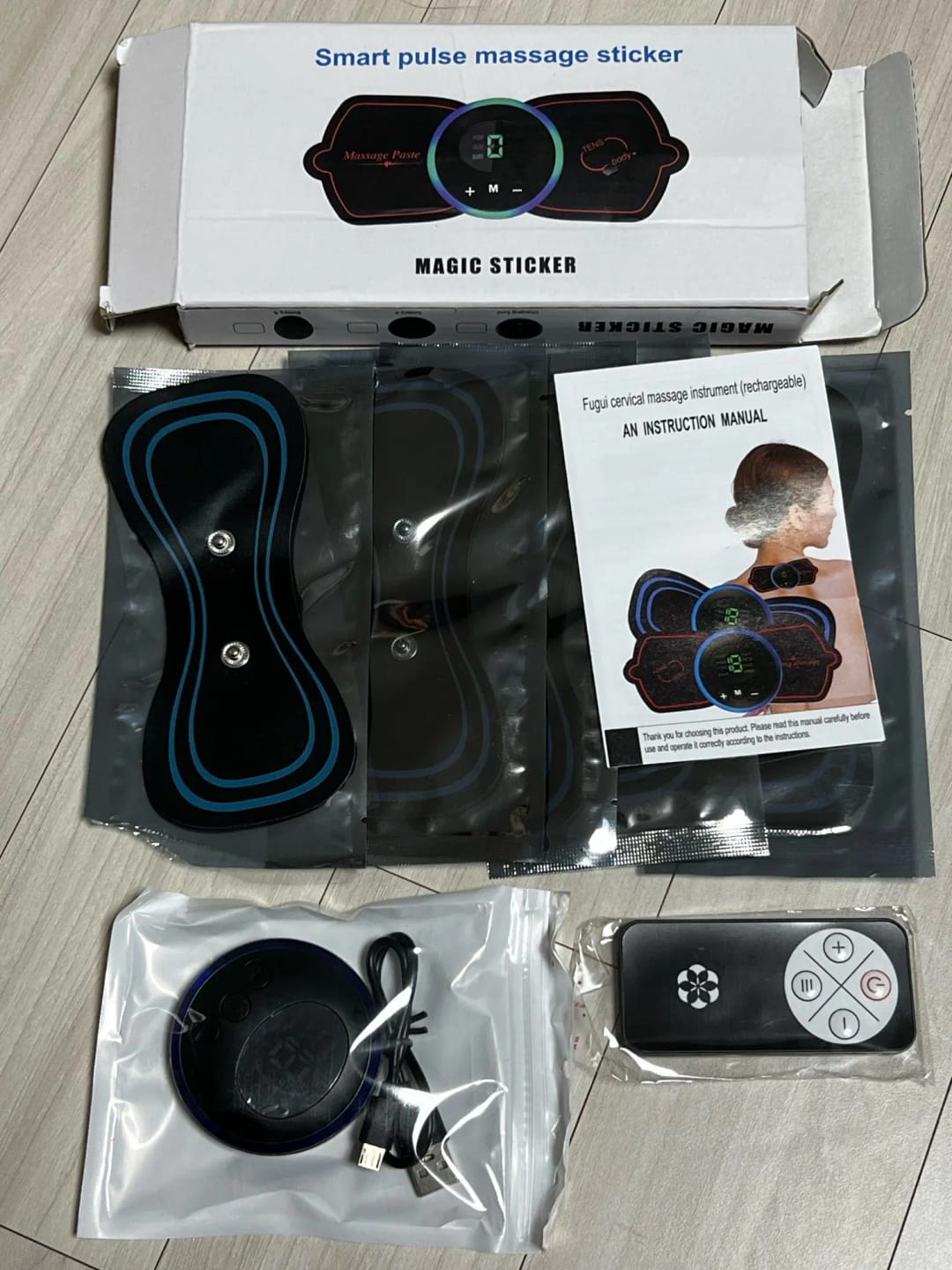 Customer photo review of Masajeador muscular portátil