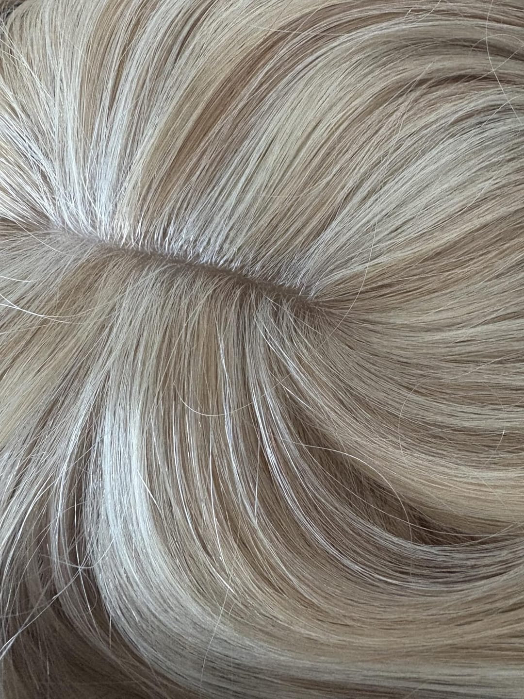 Customer photo review of Best Virgin Human Hair Topper Brown With Blonde Human Hairpieces #P16/22 |Youngsee