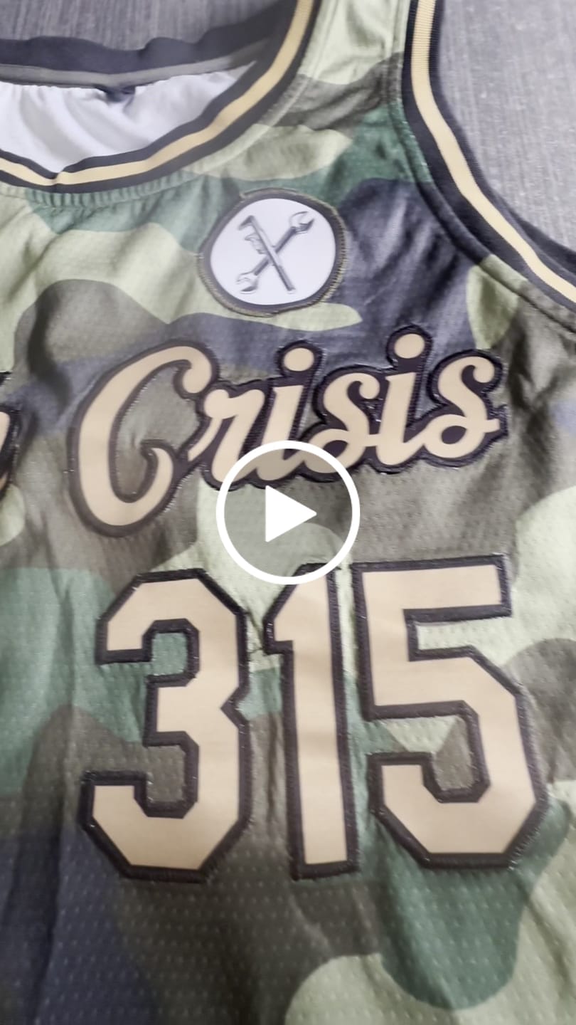 Customer video review of Custom Camo Old Gold-Black Authentic Salute To Service Basketball Jersey