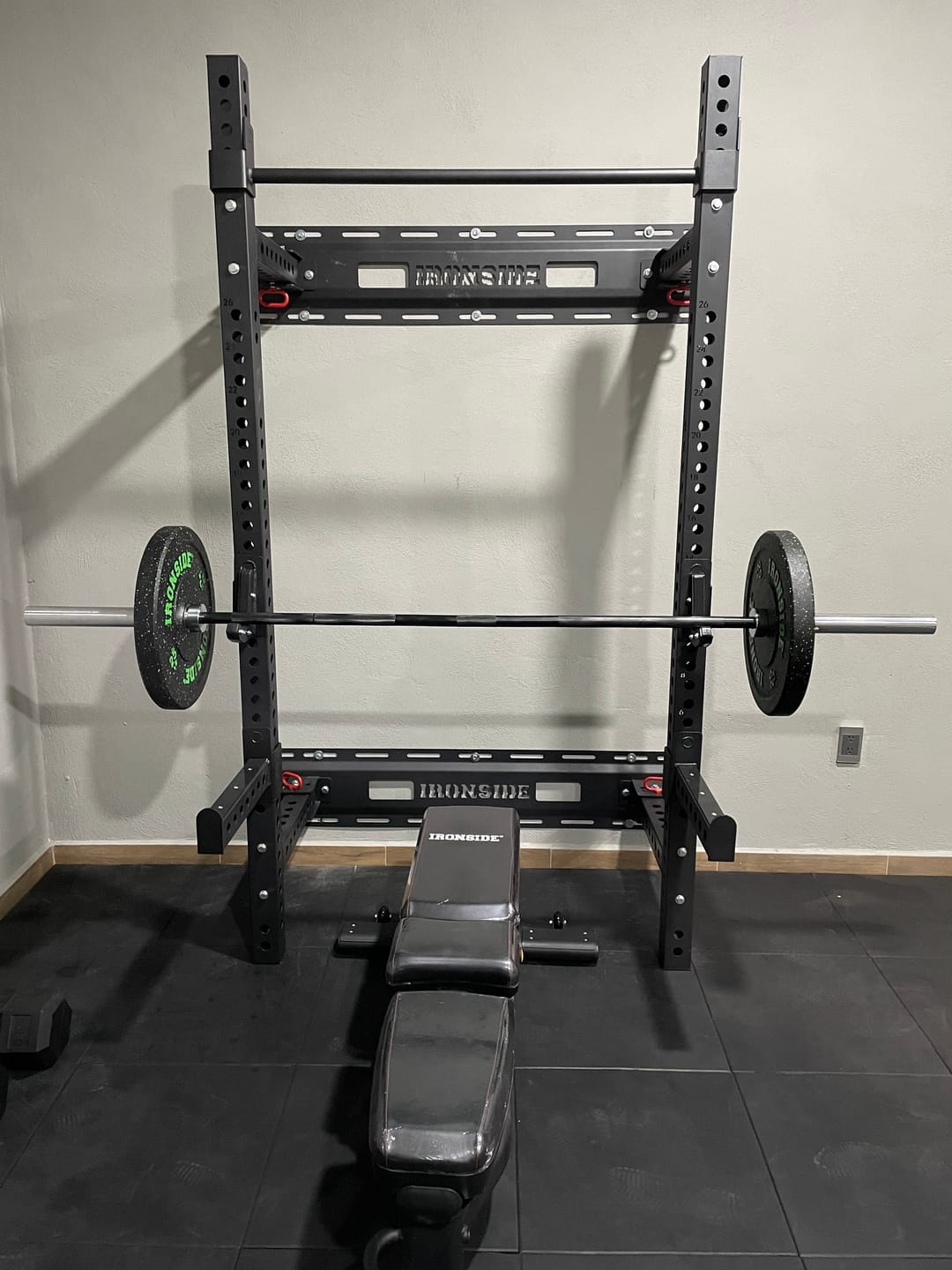 Customer photo review of IRONSIDE Wall-Mount Folding Rack