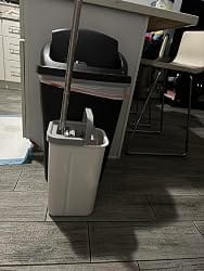 Customer photo review of Flat Mop and Bucket Set with Wringer — Dual Chamber Dry & Wet Separation, 3 Washable Microfiber Pads, Stainless Steel Handle