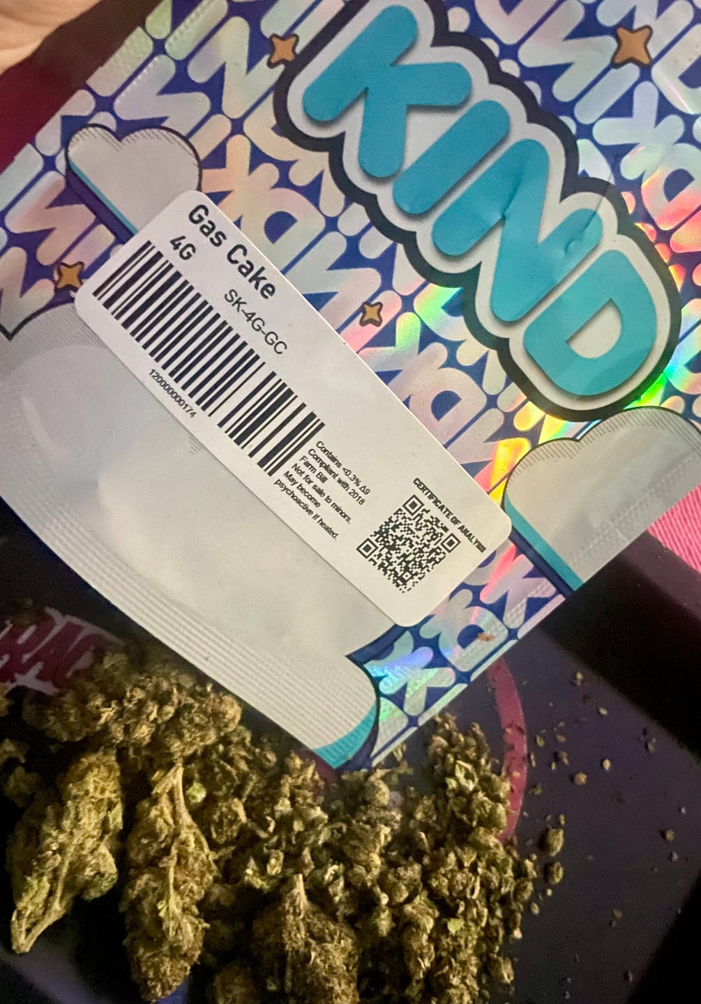 Customer photo review of Gas Cake - 4 Grams - Indica