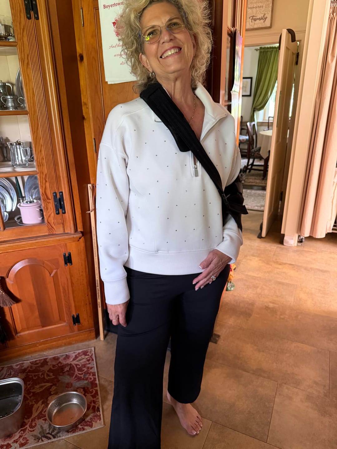 Customer photo review of 3D Lift SculptFlare High-Waist Capri Leggings