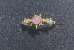 Customer photo review of Adjustable Enchanted Sun Ring with Iridescent Stone