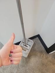 Customer photo review of Flat Mop and Bucket Set with Wringer — Dual Chamber Dry & Wet Separation, 3 Washable Microfiber Pads, Stainless Steel Handle