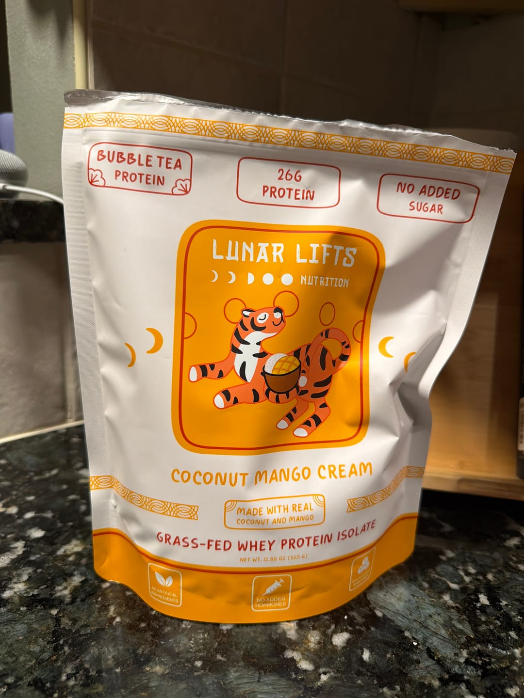 Customer photo review of Coconut Mango Cream Whey Protein