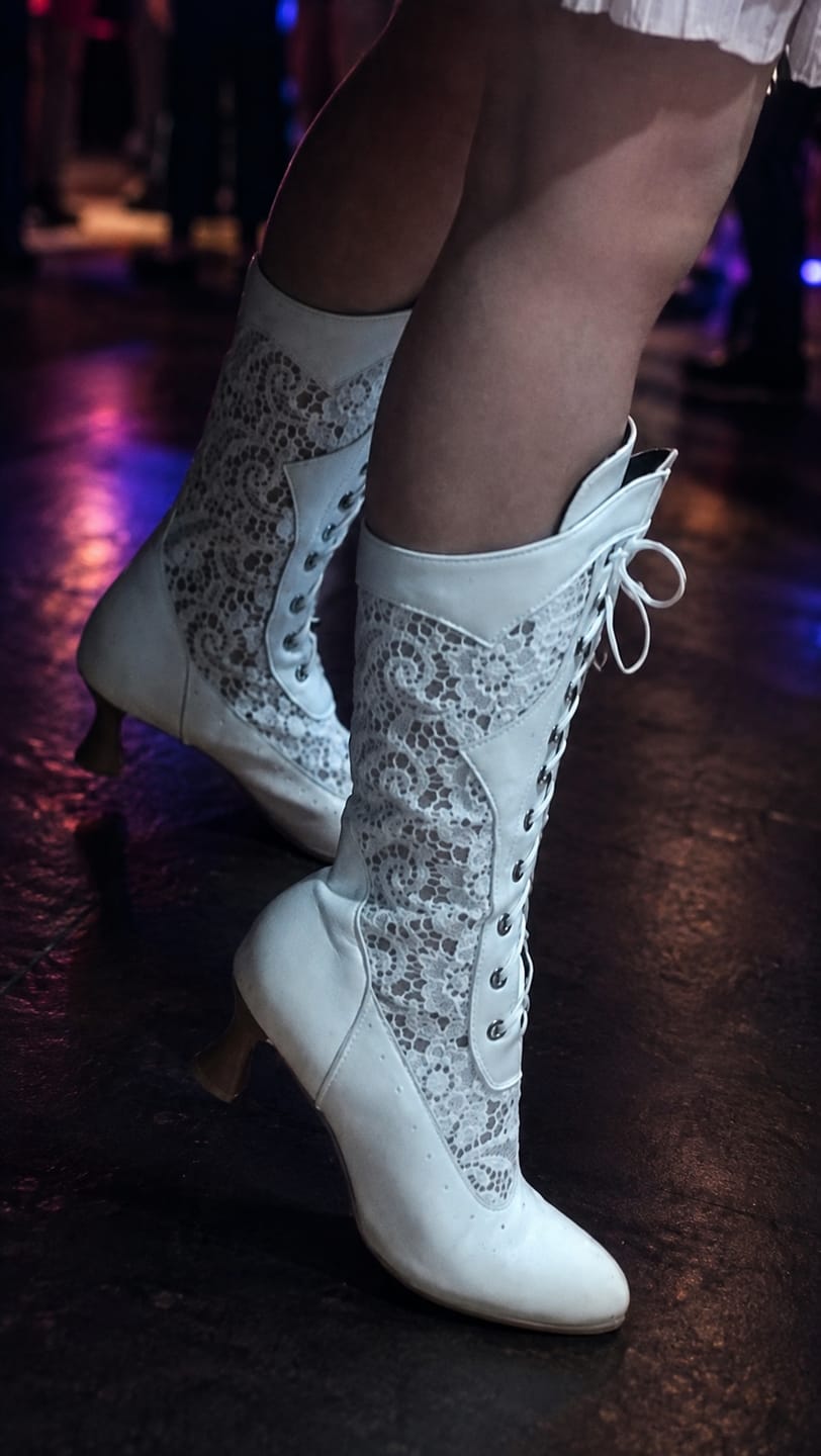 Customer photo review of Vintage Ladies Ankle Boots - Nora