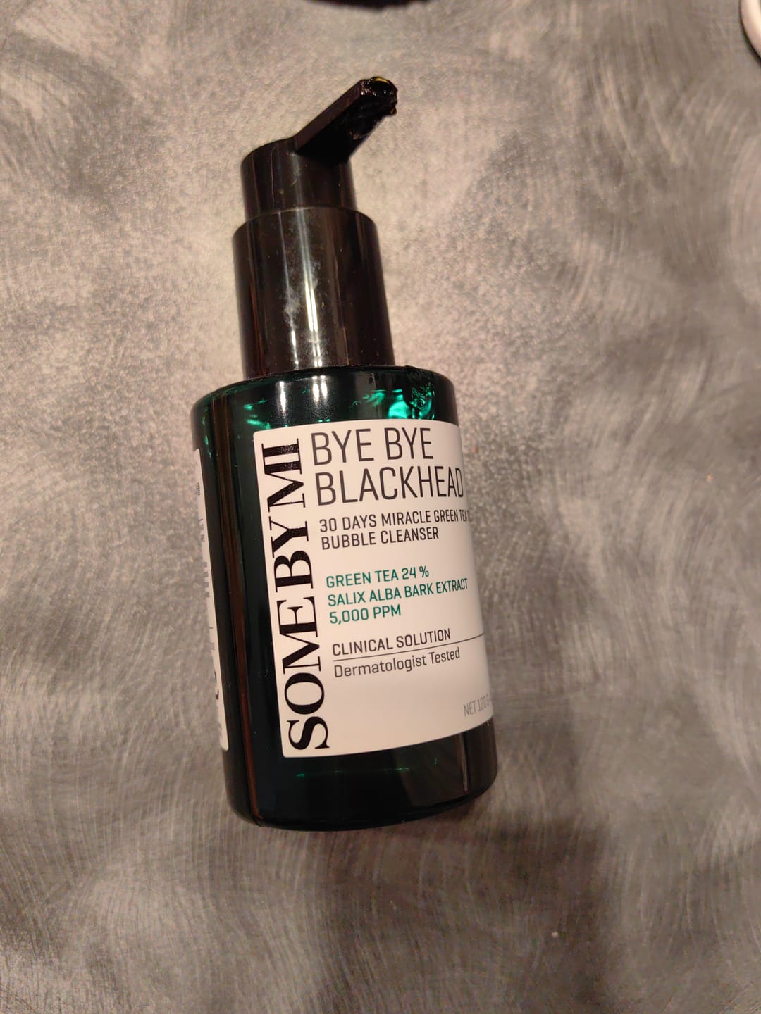 Customer photo review of Skābekļa attīrošs līdzeklis pret melnajiem punktiem Some By Mi Bye Bye Blackhead Bubble Cleanser