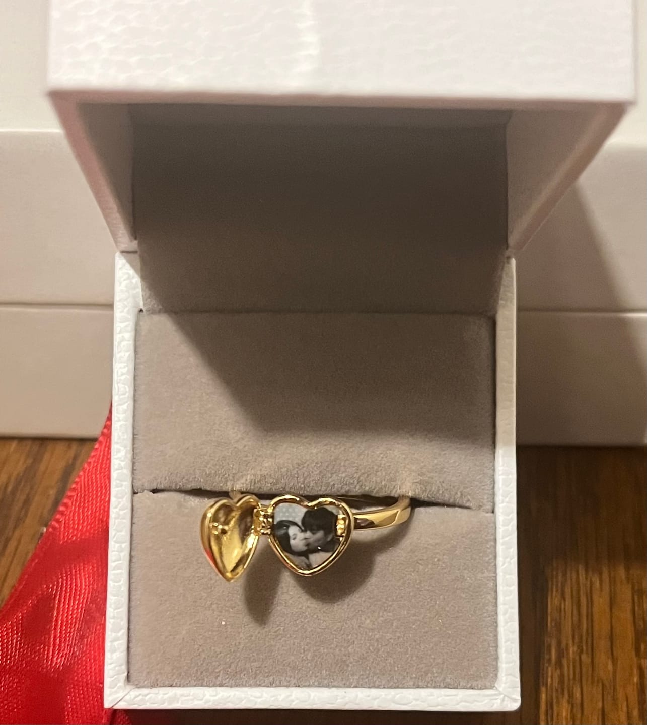 Customer photo review of Heart Locket Ring