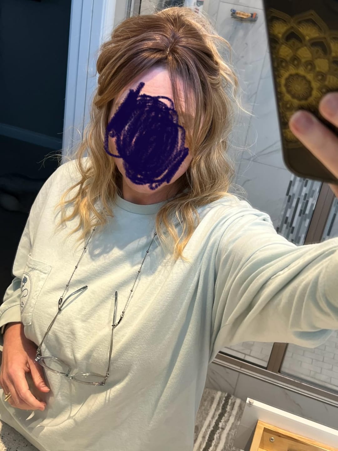 Customer photo review of Best Virgin Human Hairpieces Balayage Brown With Blonde For Women Hair Loss #3/8/22 |Youngsee