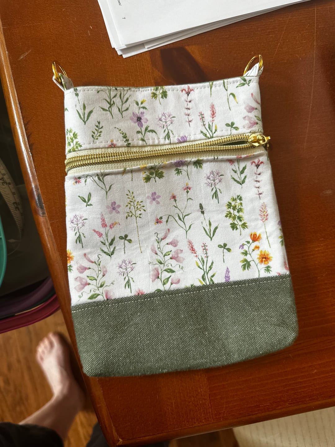 Customer photo review of Wanderlust Phone Bag Pattern