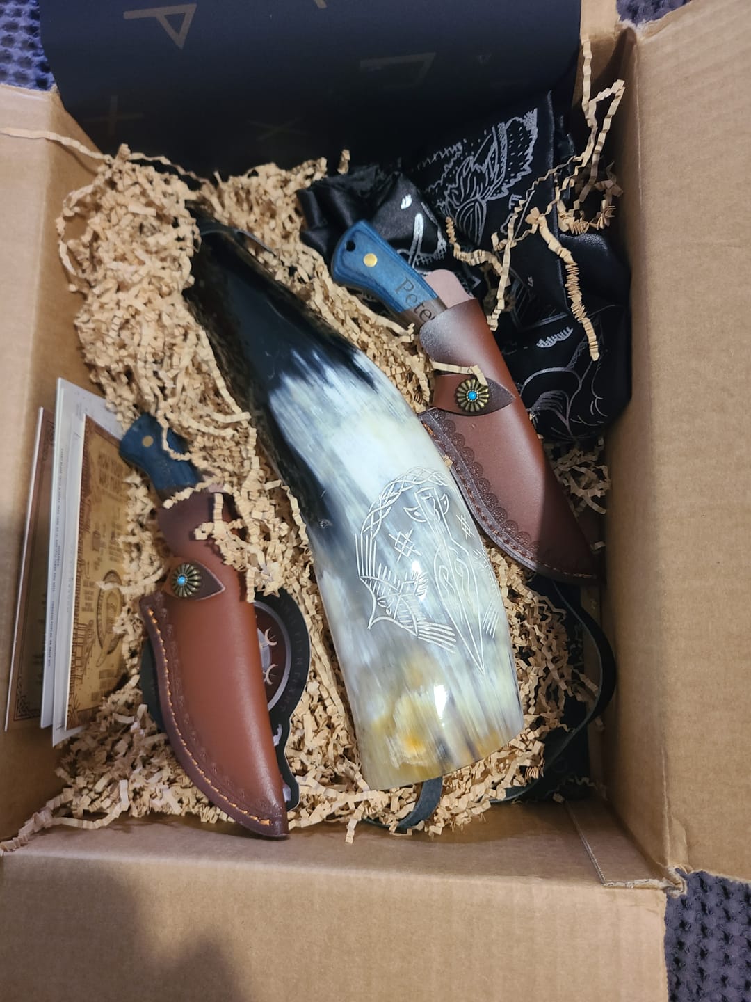 Customer photo review of Odin's Roar Viking Blowing Horn