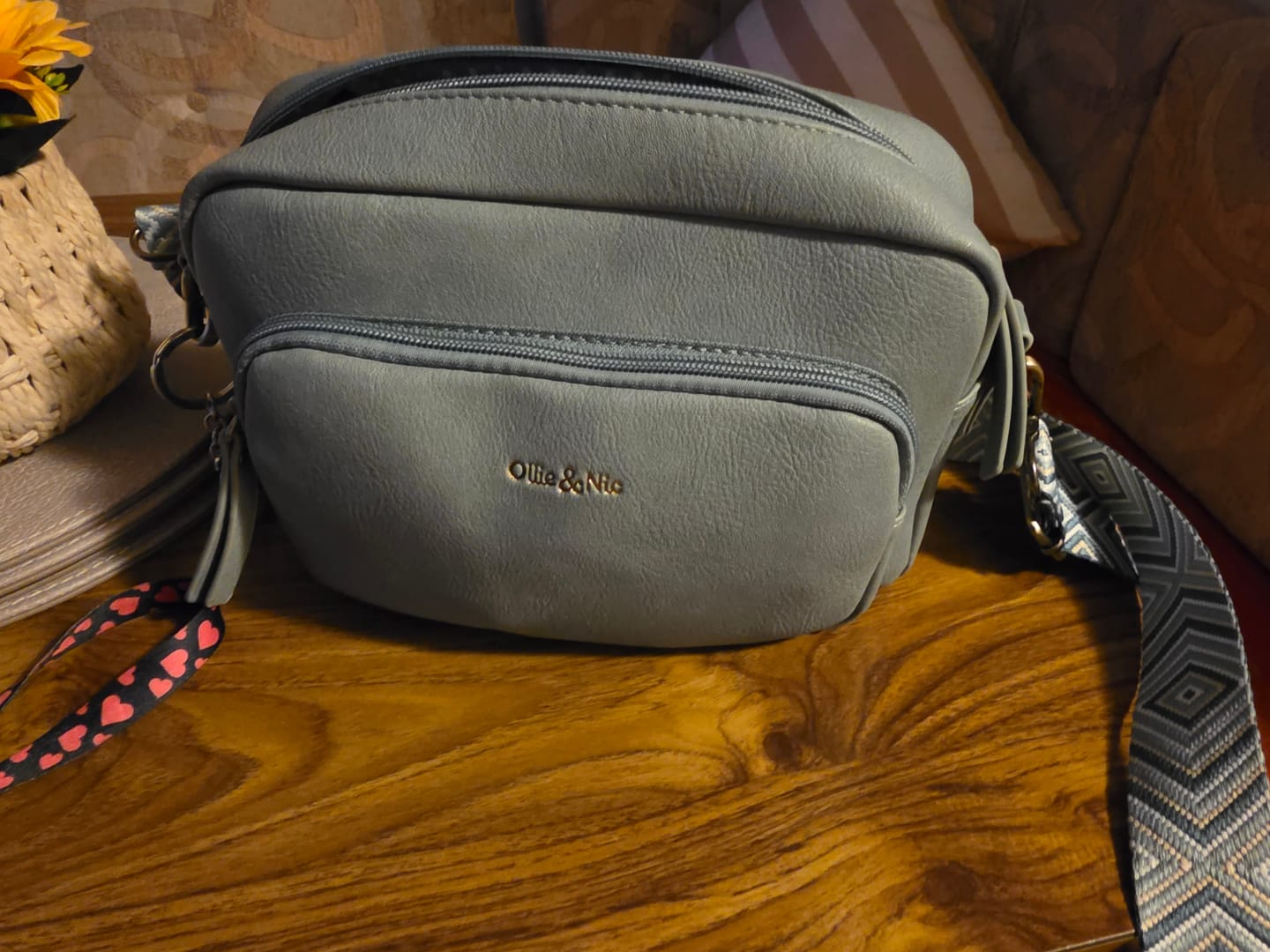 Customer photo review of Doyle Crossbody - Duck Egg