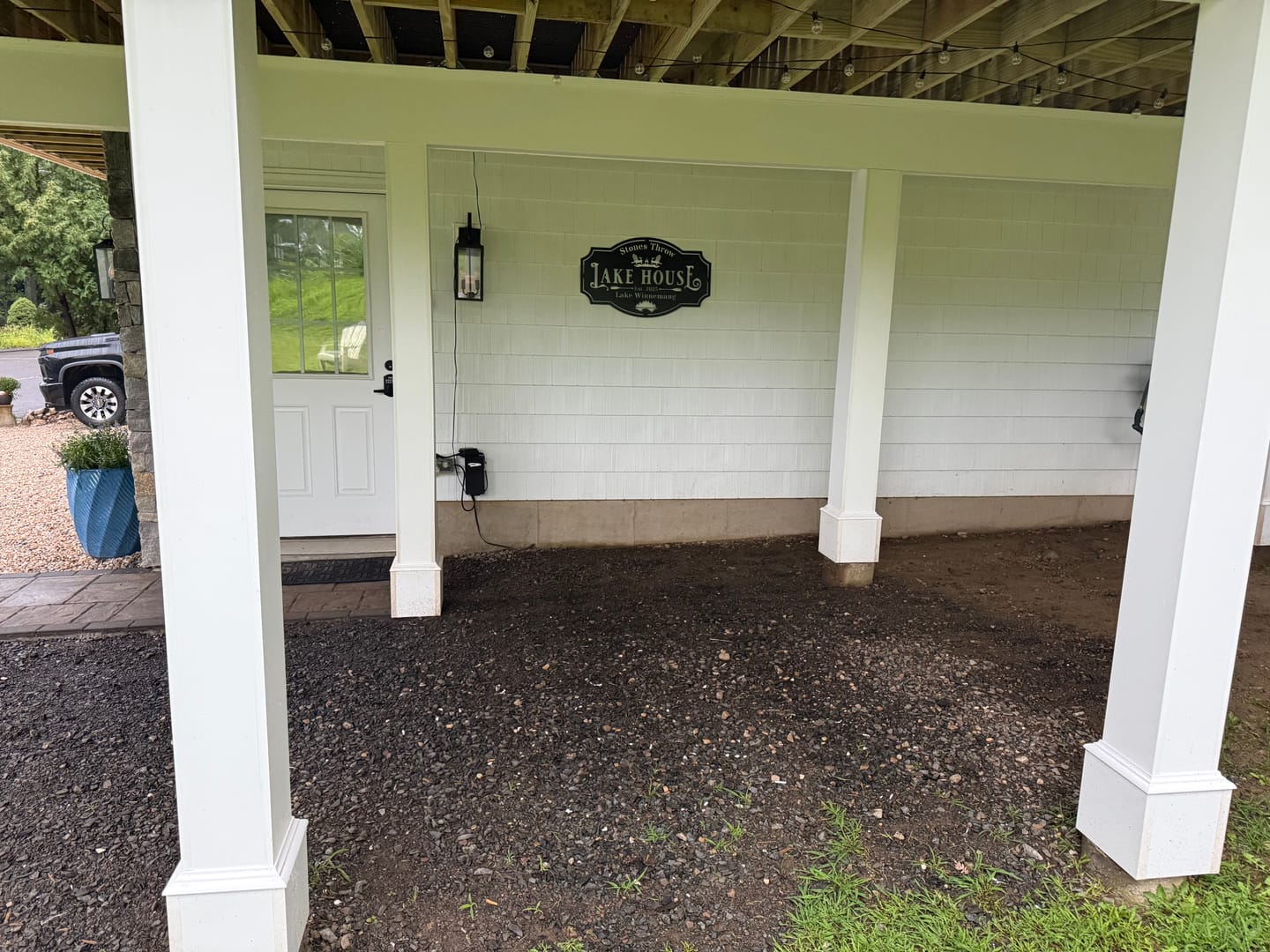 Customer photo review of Lake House I Metal Sign
