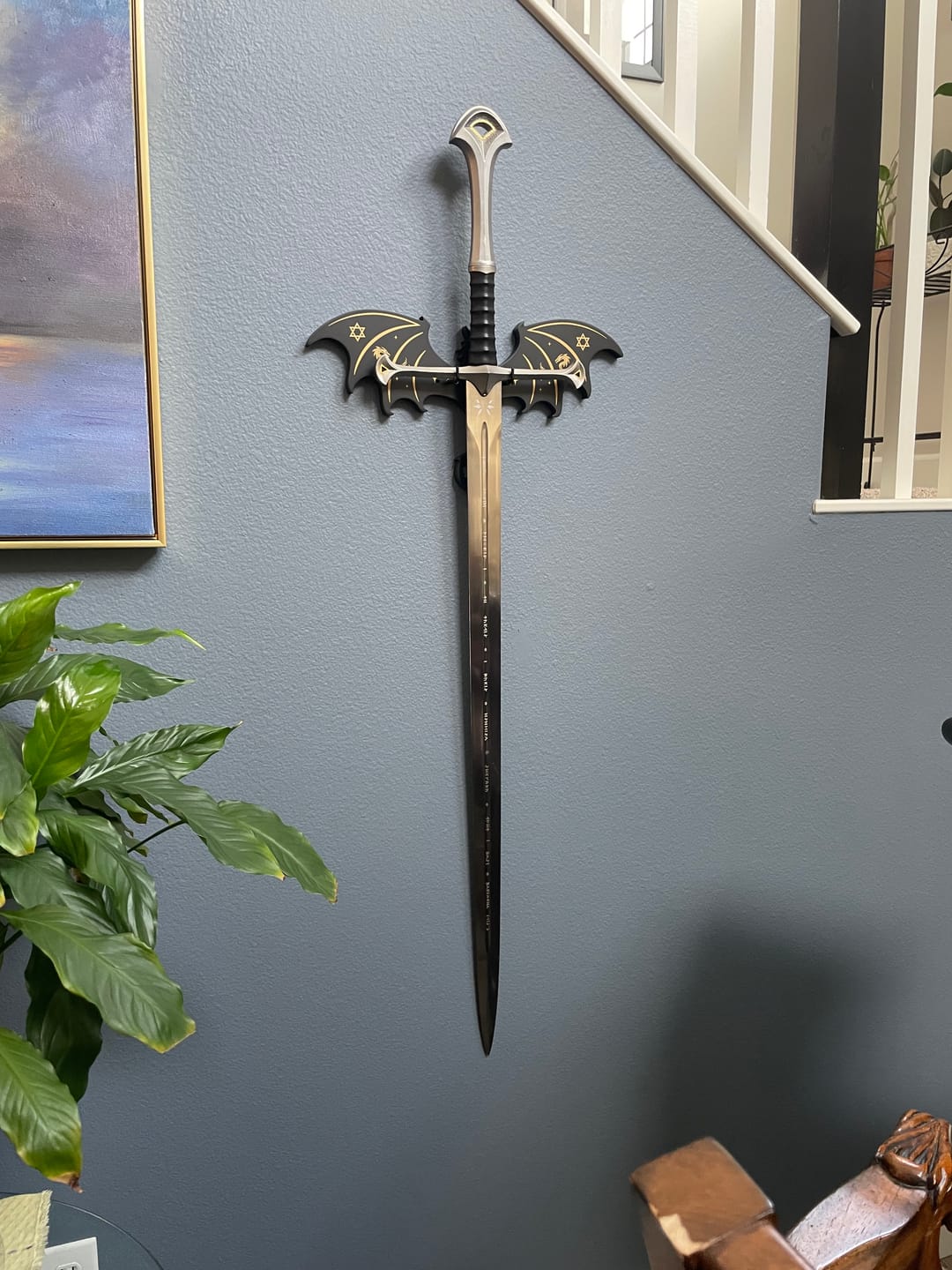 Customer photo review of Andúril Sword - The Lord of the Rings
