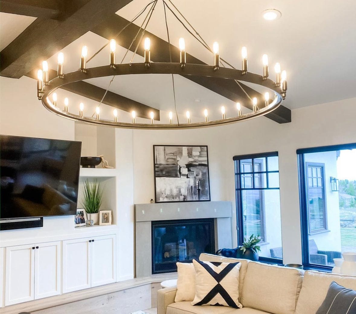 Customer photo review of Kamino Vintage Round Chandelier