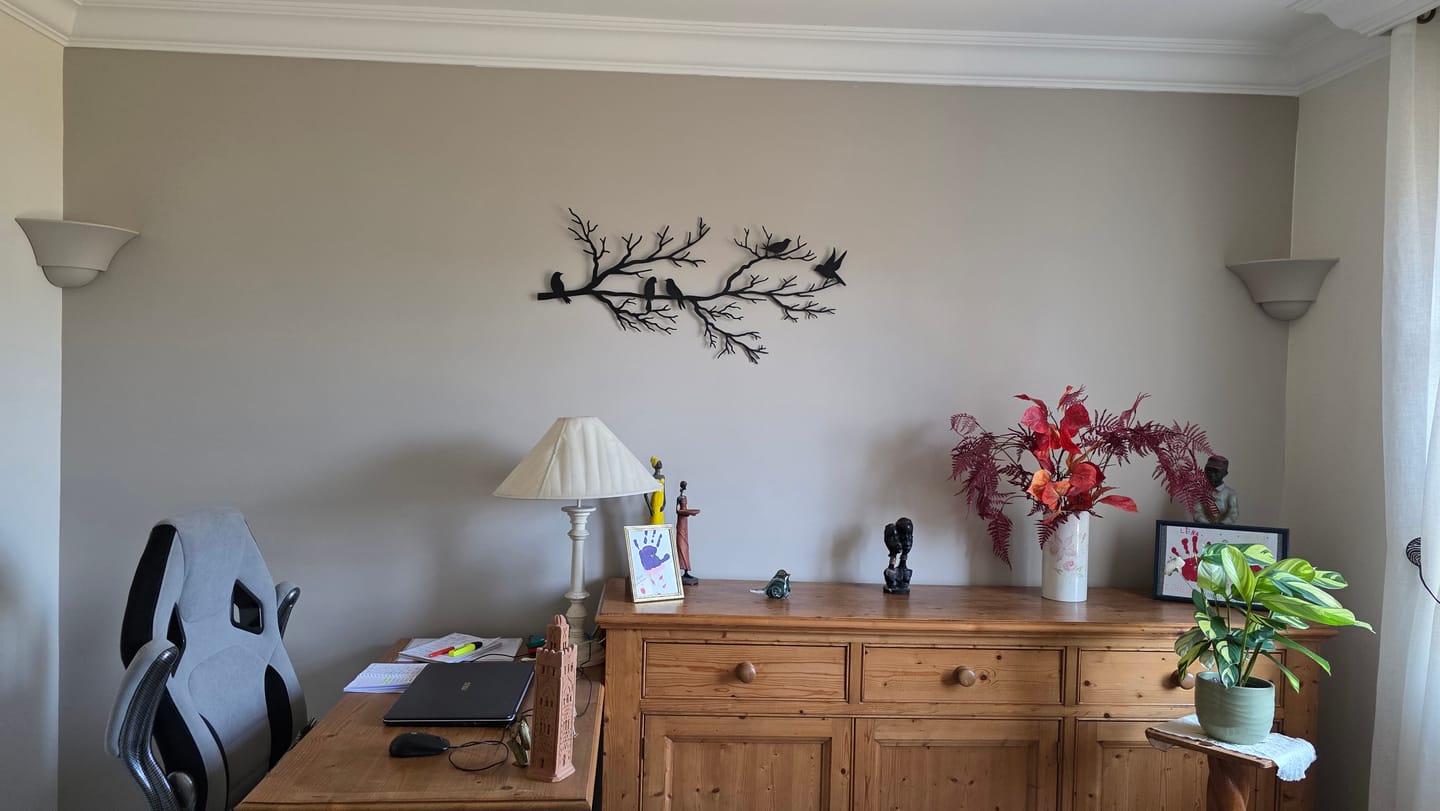 Customer photo review of Décoration murale en métal moderne - Oiseaux sur branche (V.02)