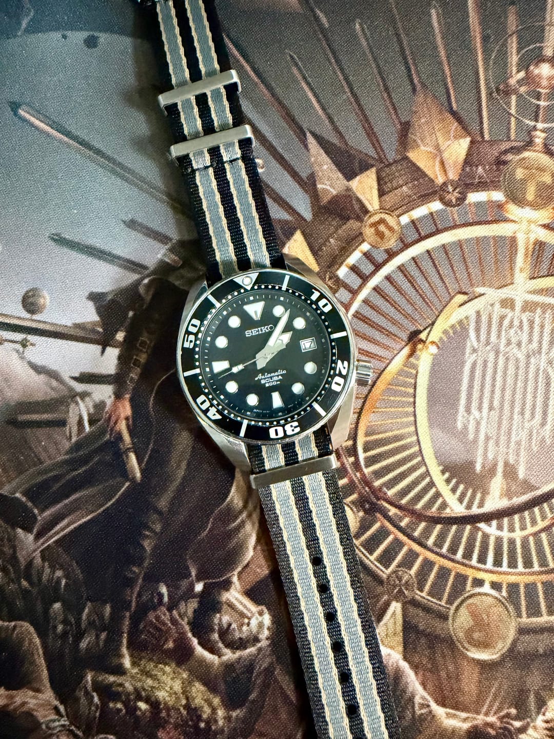 Customer photo review of NTTD Bond Premium Nylon Watch Strap