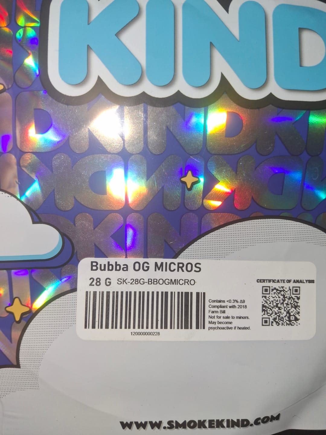 Customer photo review of Bubba OG MICROS - 28 Grams - Indica