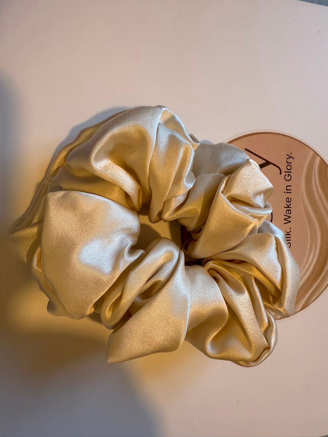 Customer photo review of גומיית משי 22Momme - פנינה