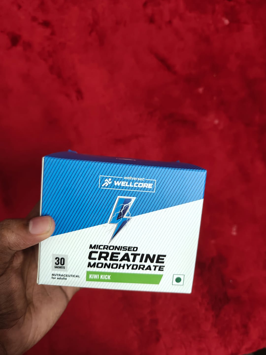 Customer photo review of Wellcore - Pure Micronised Creatine Monohydrate | Kiwi Kick (30 Sachets)