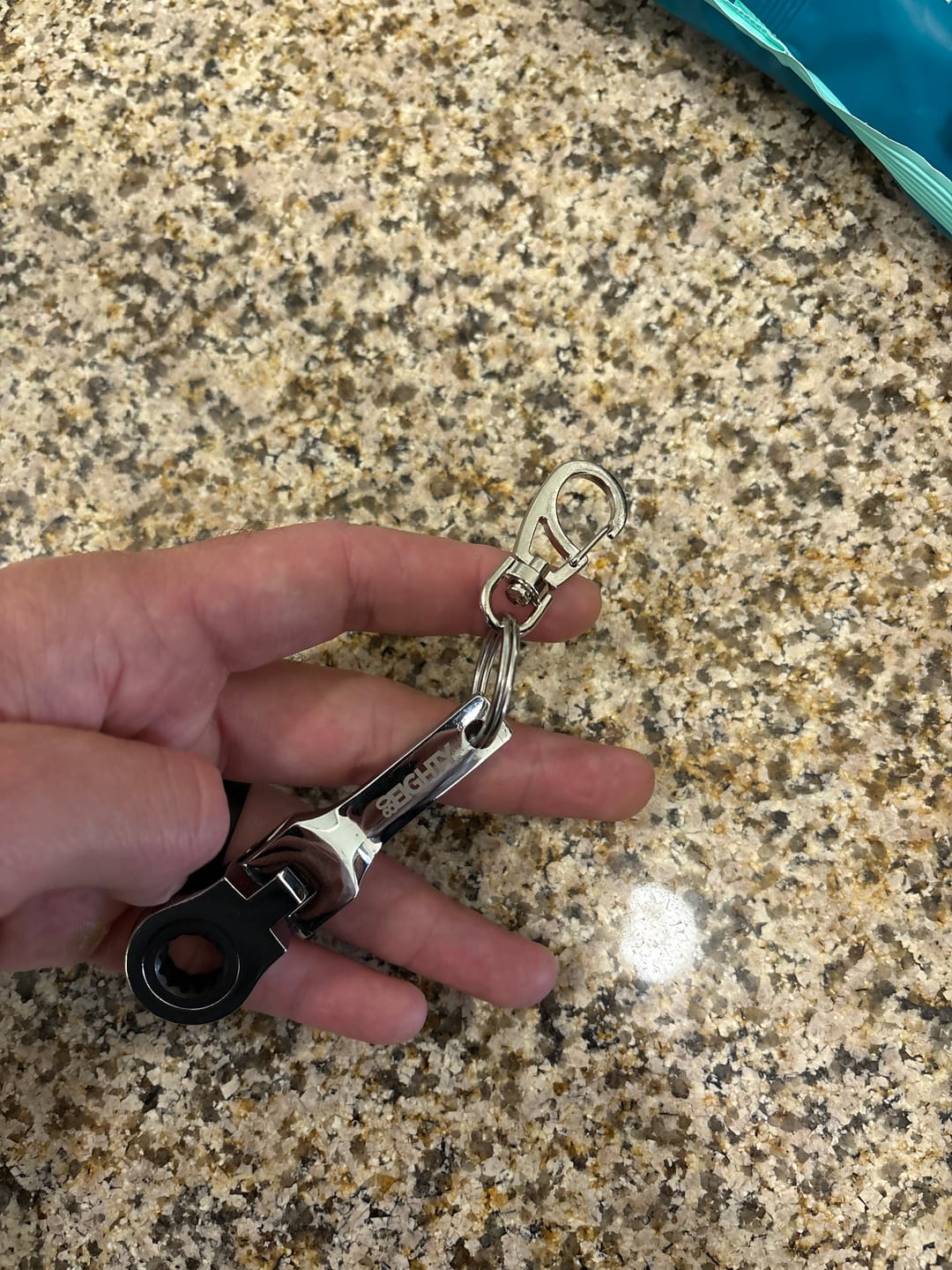 Customer photo review of 80Eighty® 10mm Wrench Keychain