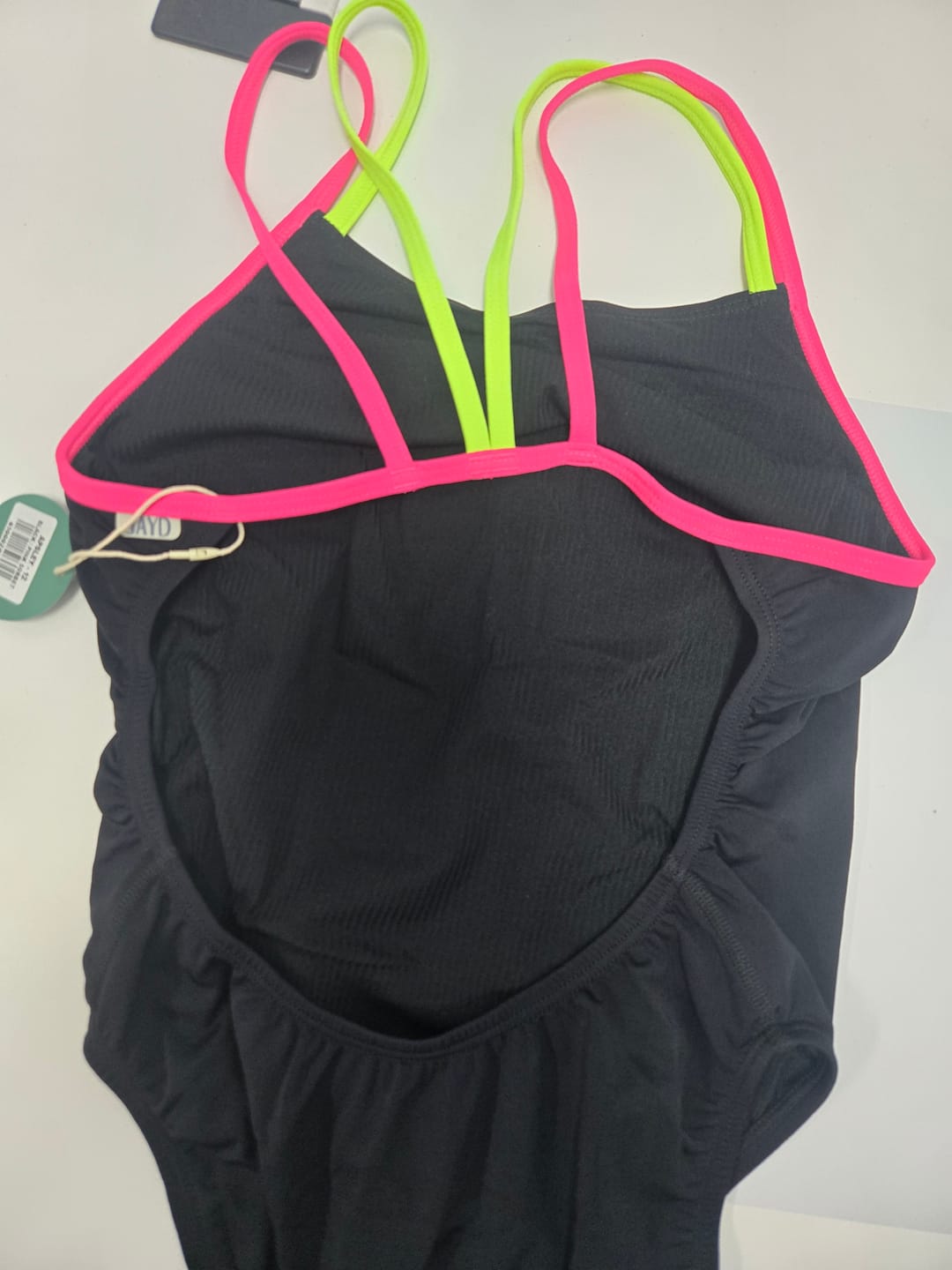Customer photo review of APSLEY ONE PIECE - Black|Pink Sorbet|Rave