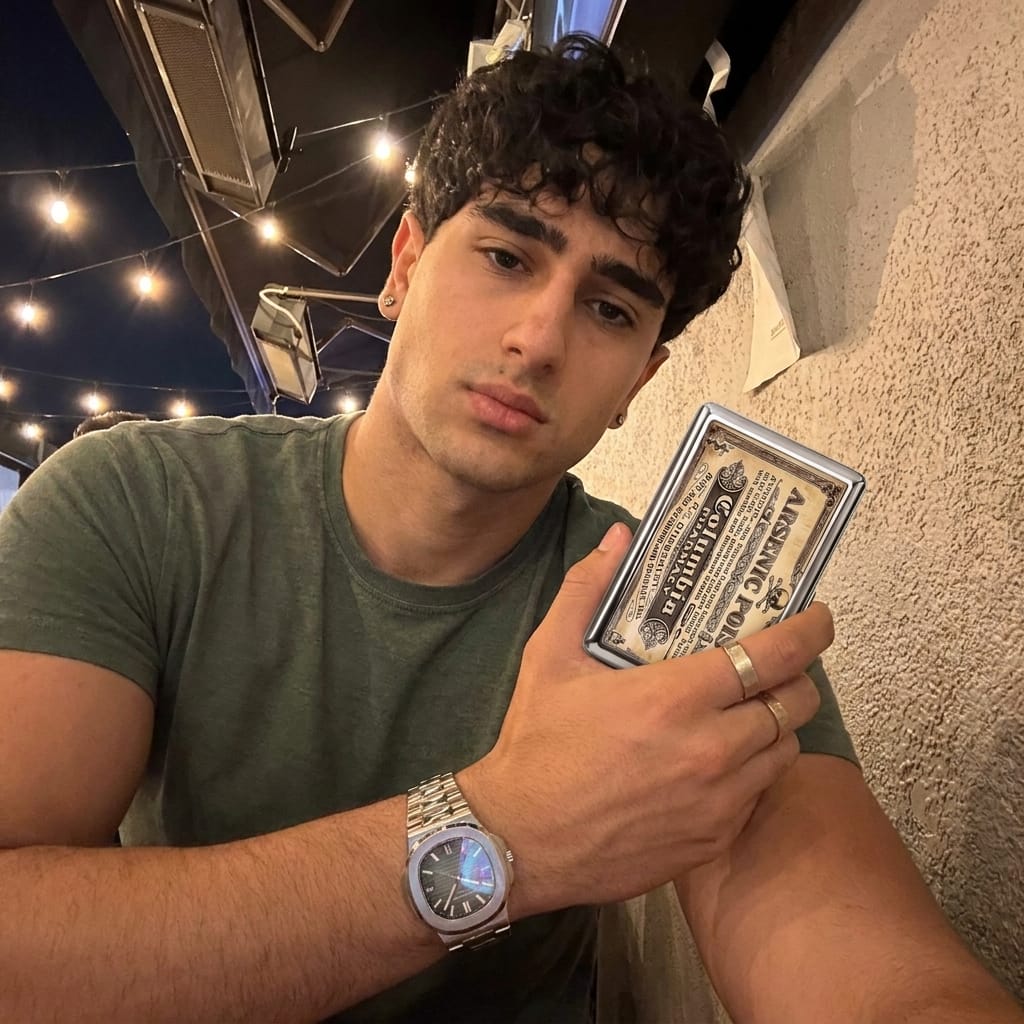Customer photo review of Patina Tin Cardholder Wallet