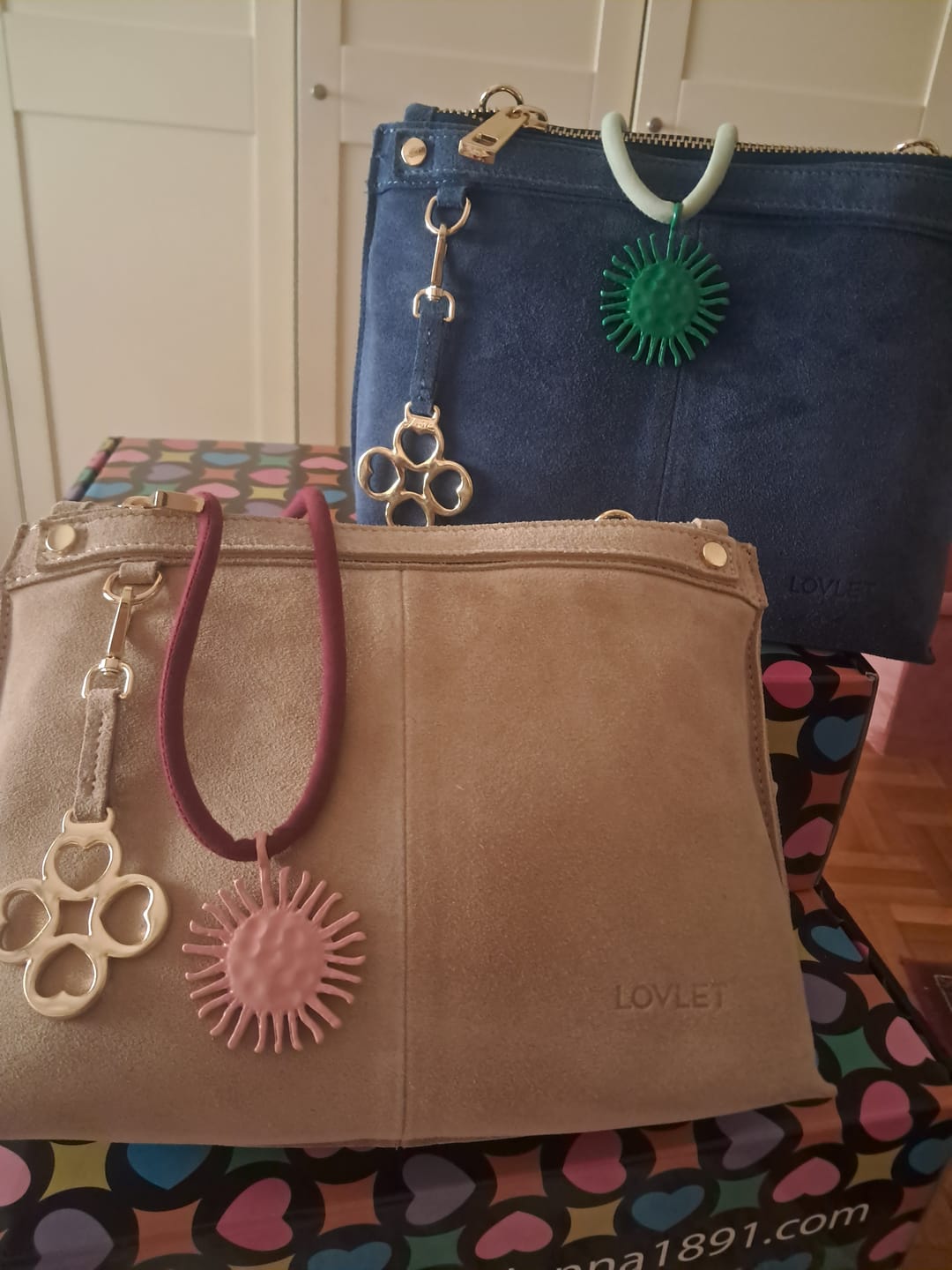 Customer photo review of BORSA MINI SOFY CAMOSCIO JEANS
