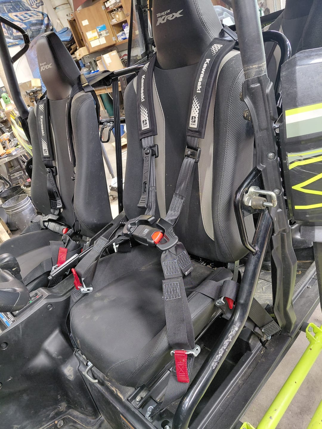 Customer photo review of Kawasaki Teryx KRX4 1000 Click-6 Complete 6-Point Harness Kit - FRONT SEATS ONLY