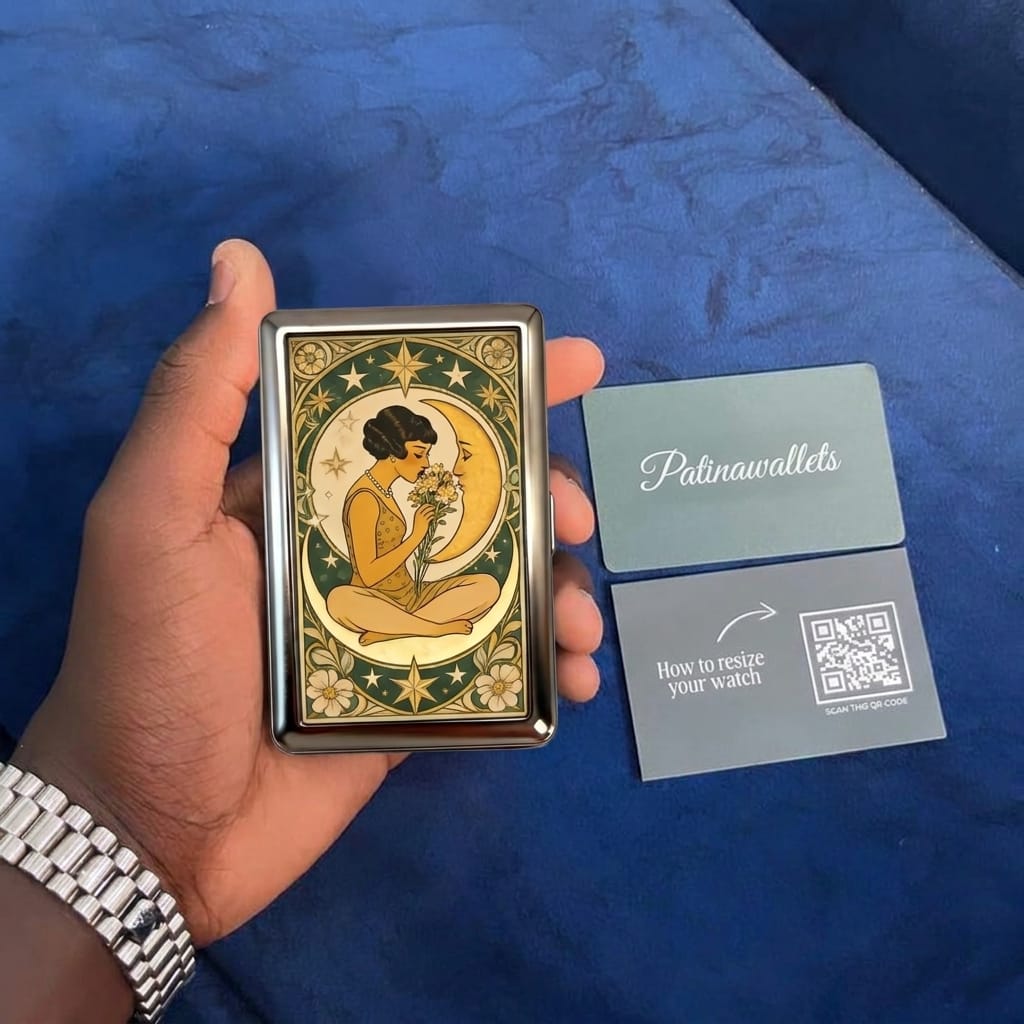 Customer photo review of Patina Tin Cardholder Wallet
