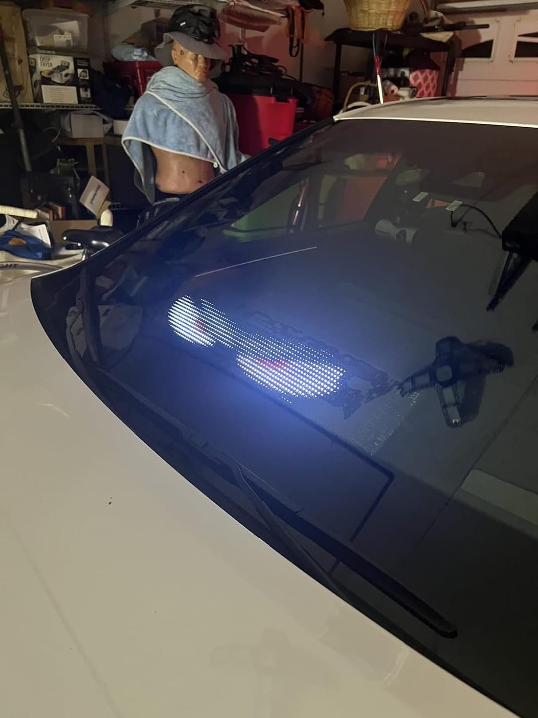 Customer photo review of BOLTHUT™ Flexible LED Matrix Panel — RGB Car Eyes, App & Remote