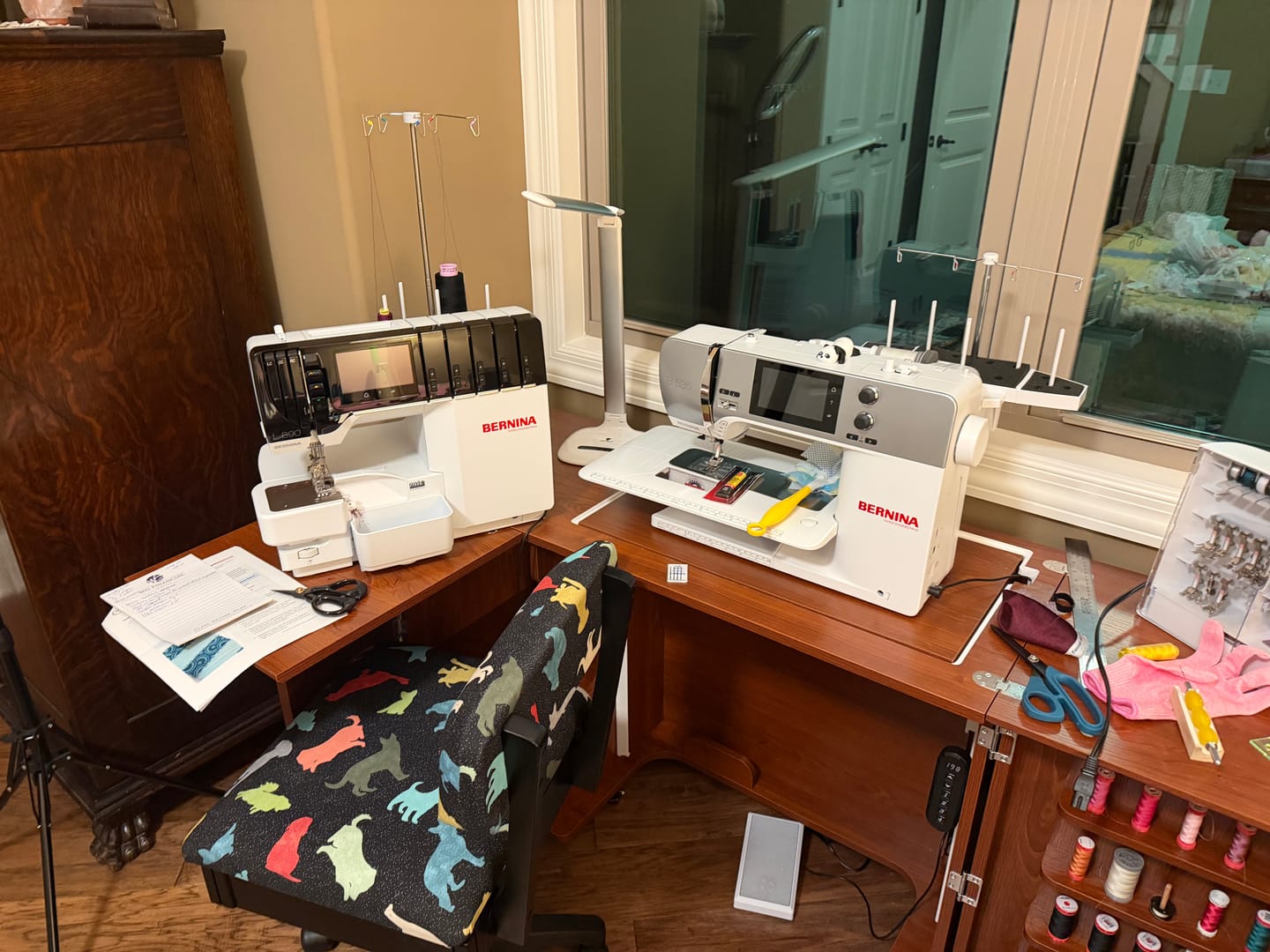 Customer photo review of Wallaby Sewing Cabinet (2 Colors Available)