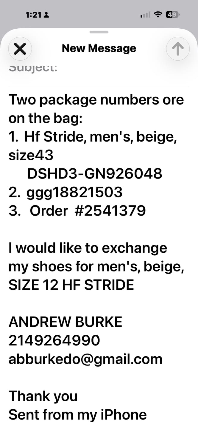 Customer photo review of HF Stride – Hands-Free & Ergonomic Barefoot Shoes