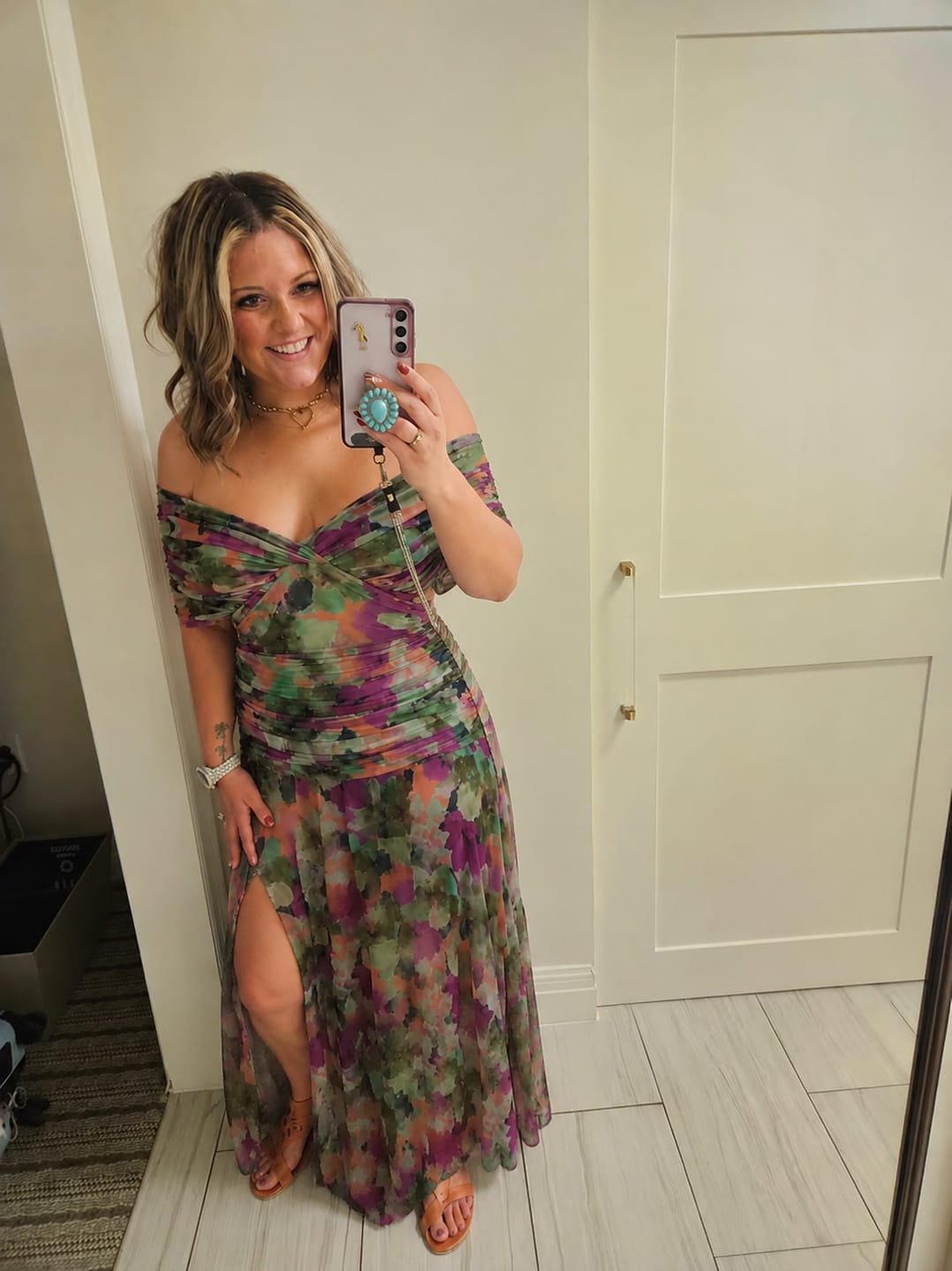 Customer photo review of GIOVANNA™ | VESTIDO PLISADO ELEGANTE MULTICOLOR