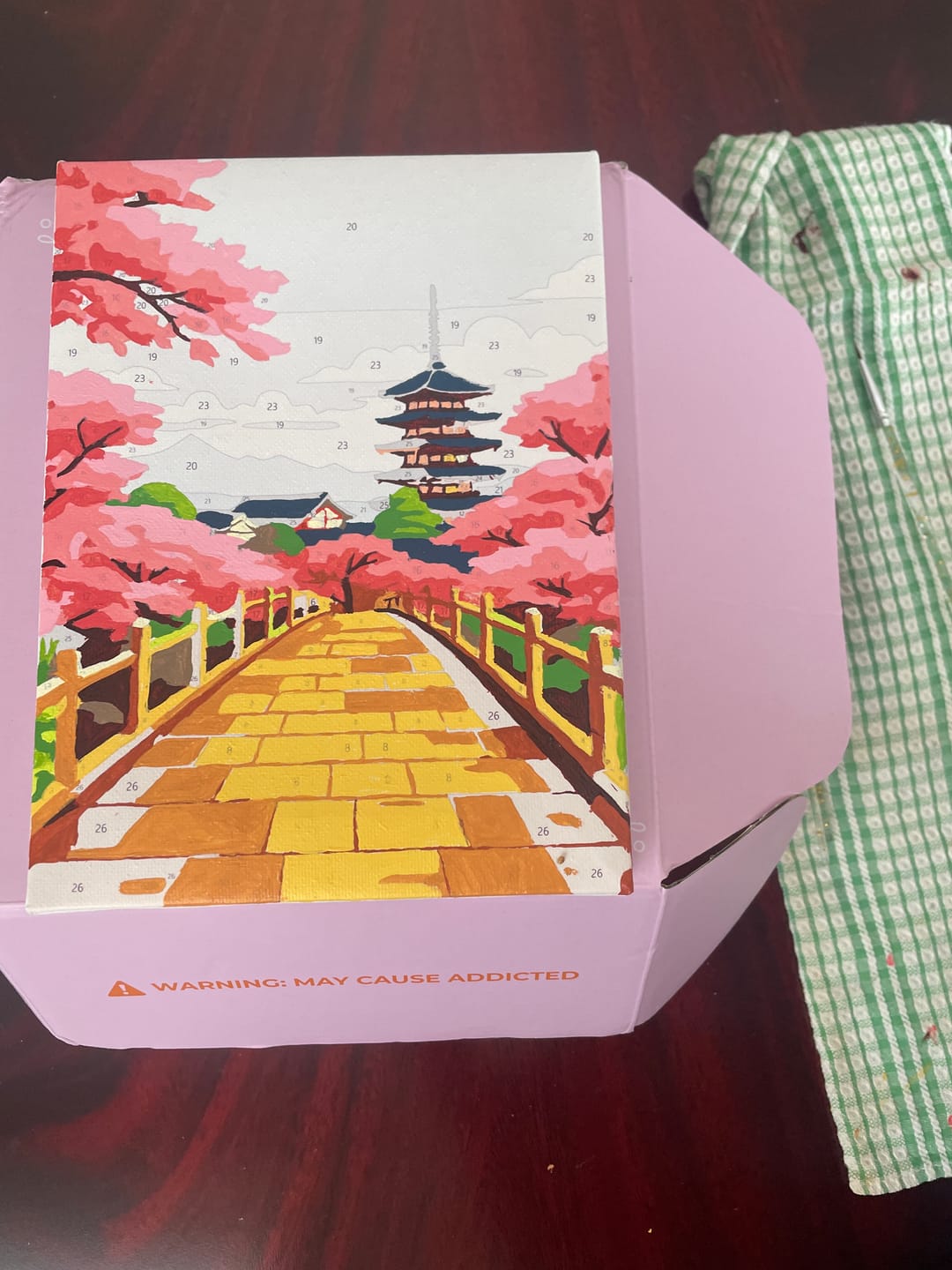 Customer photo review of 6 Mini Paintings - Japanese Landscapes Set