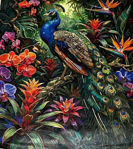 Customer photo review of Tropical Peacock Paradise (80 Colors)