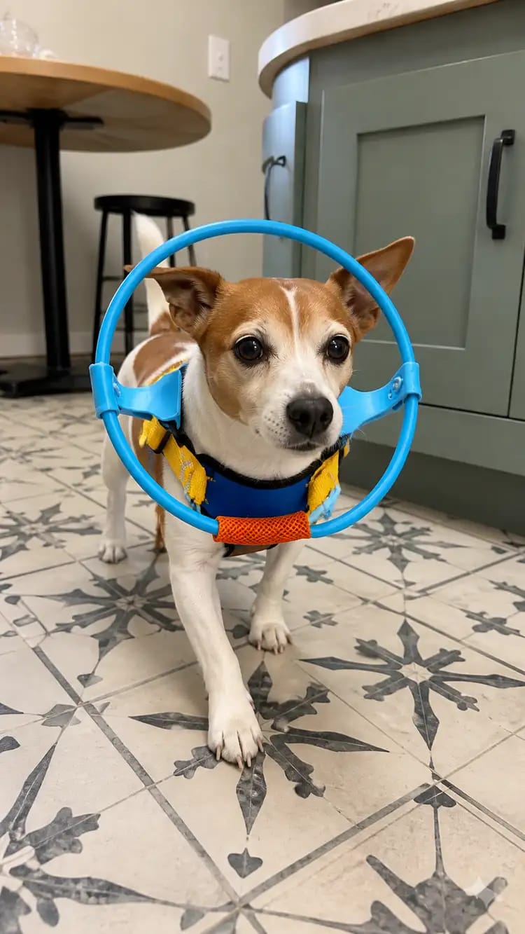 Customer photo review of Halo Safety Ring for Blind Pets
