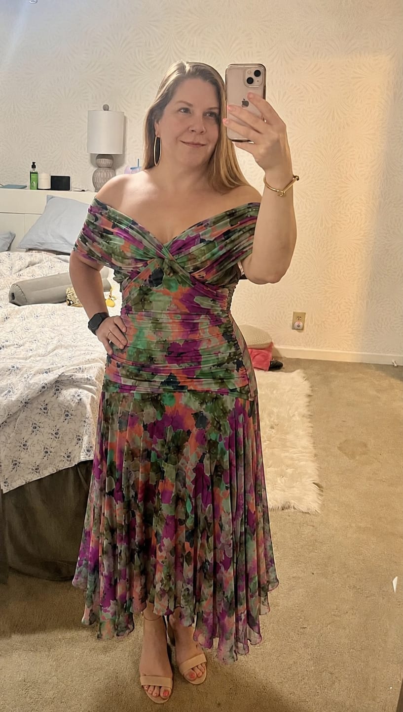 Customer photo review of GIOVANNA™ | VESTIDO PLISADO ELEGANTE MULTICOLOR