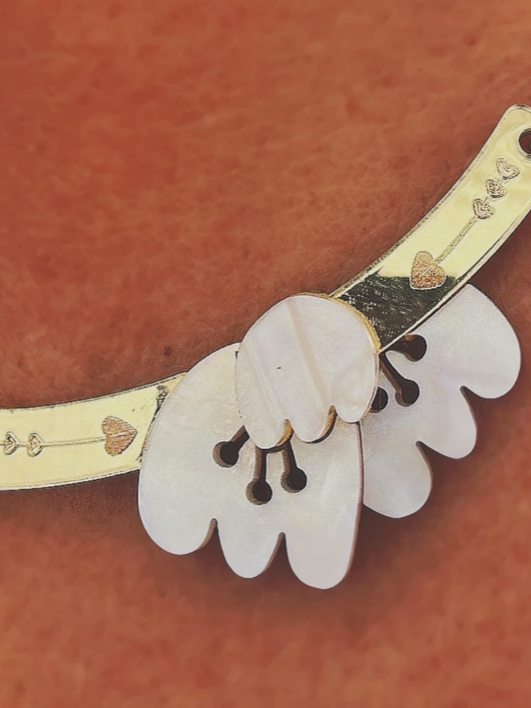 Customer photo review of Romantic Tulip Necklace
