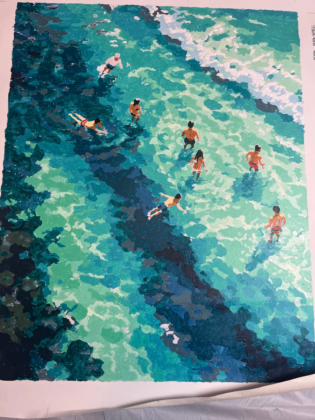 Customer photo review of Clear Waters | Paint by Number