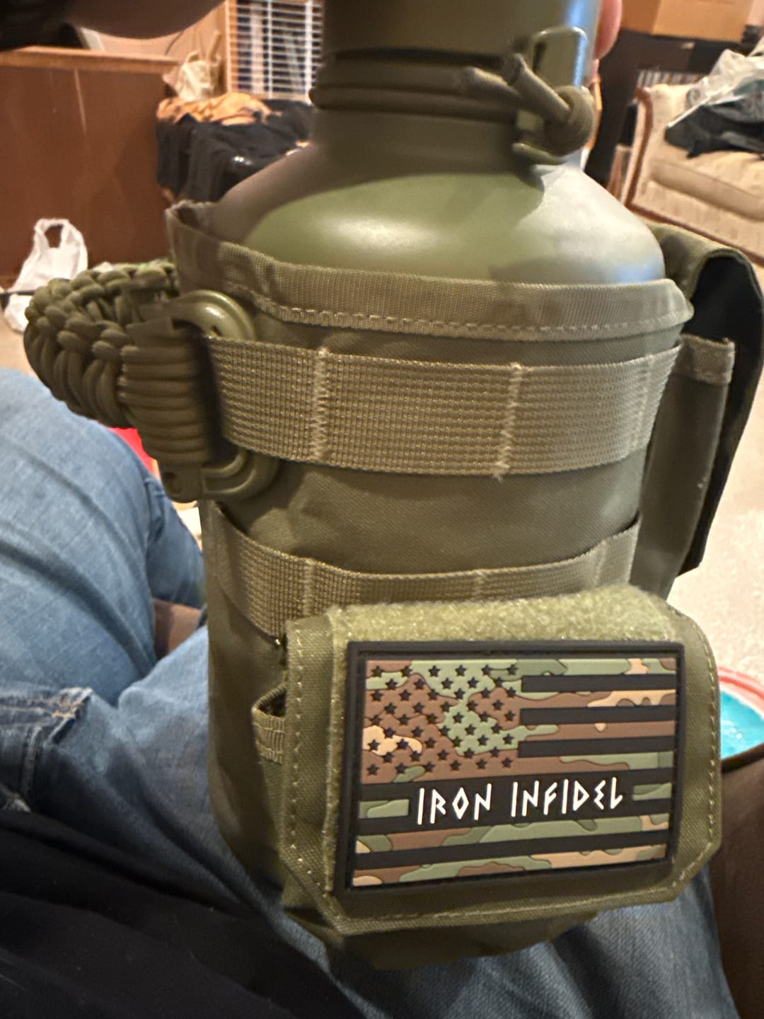 Customer photo review of 64oz Battle Bottle Water Bottles