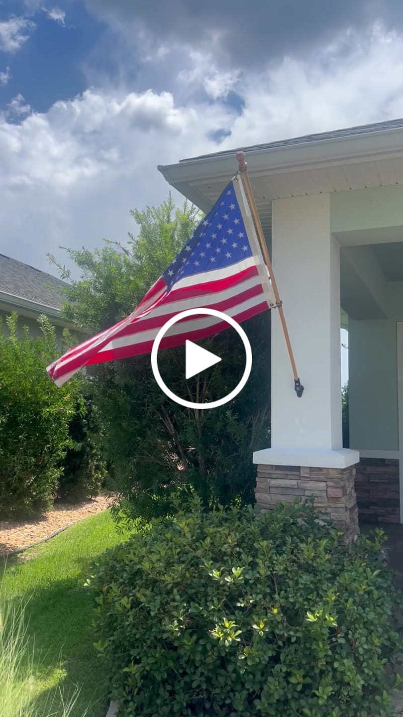 Customer video review of 3' x 5' American Flag Set