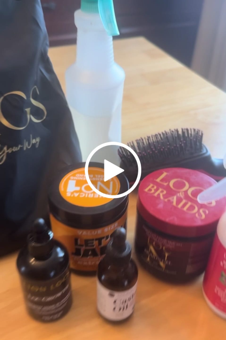 Customer video review of Water Deep Wave Feather Crochet Hair