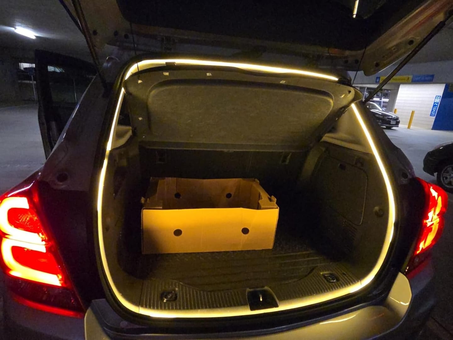 Customer photo review of BOLTHUT™ LED Trunk Light Strip — Auto-On Cargo Lighting