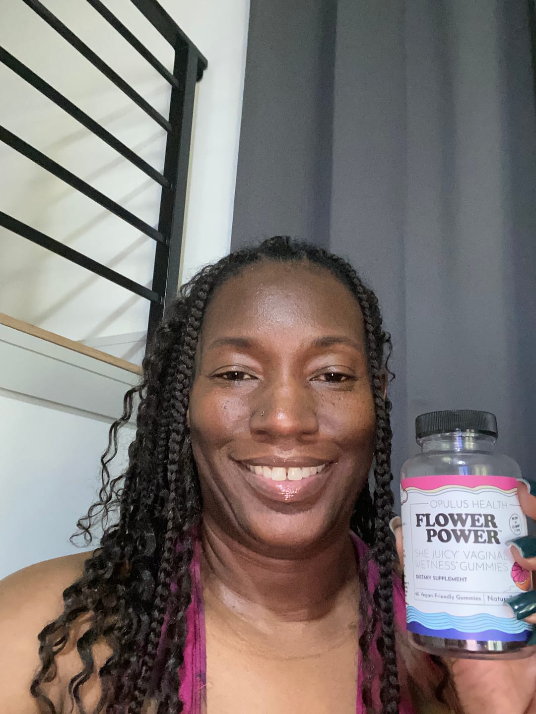 Customer photo review of Flower Power® 'She Juicy' Vaginal Moisture Gummies  (60ct/each)