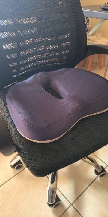 Customer photo review of BOLTHUT™ Memory Foam Seat Cushion — Tailbone & Posture Relief