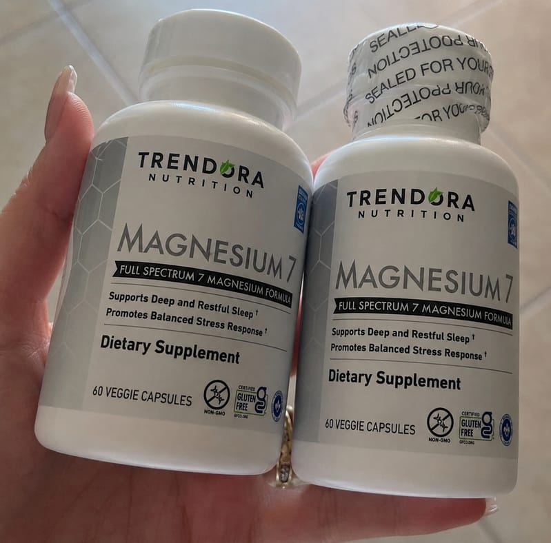 Customer photo review of Trendora Nutrition Magnesium 7 Daily Natural Magnesium & Sleep Supplement