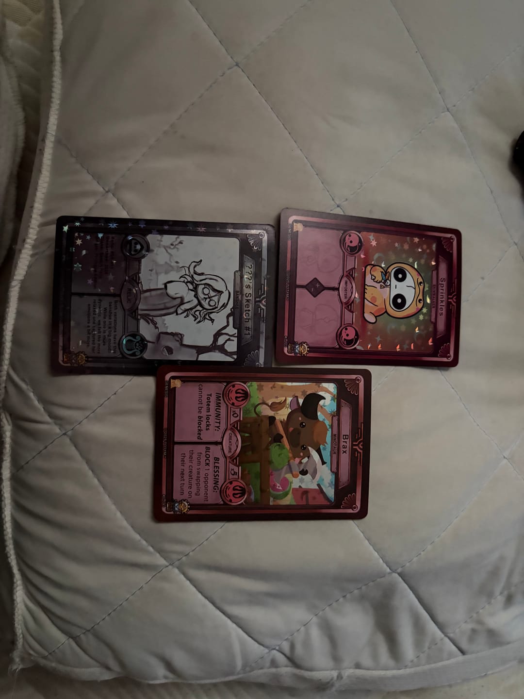 Customer photo review of Sketch Relic: Genesis Edition | Collectible Card Packs